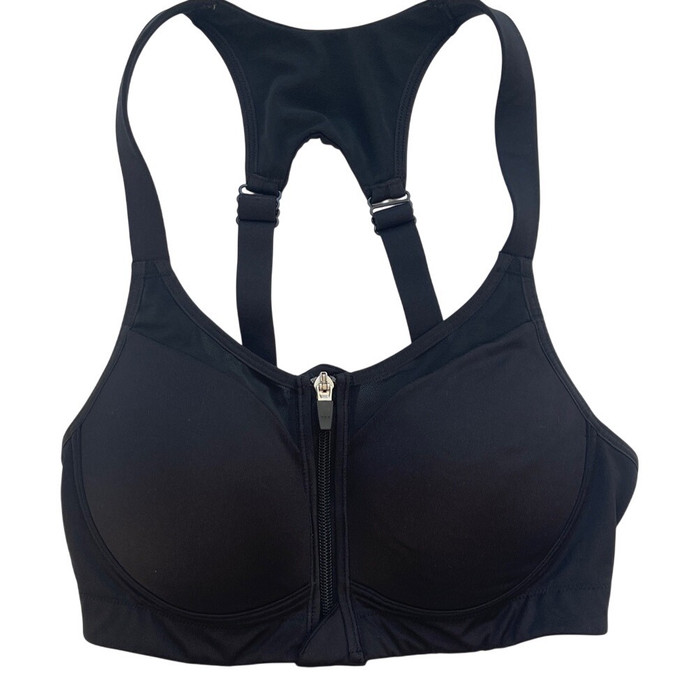 CALIA by Carrie Underwood‎ Black Front-Zip Sports Bra 32C
